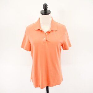 Brax Feel Good 40 Orange Short Sleeve Collared Polo‎ Shirt Top